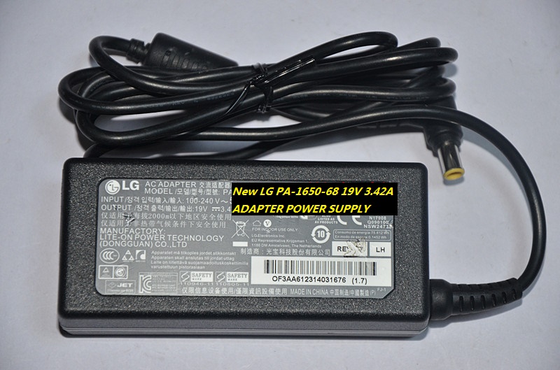 19V 3.42A New LG PA-1650-68 ADAPTER POWER SUPPLY